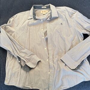 Original Penguin Blue and White Striped Shirt